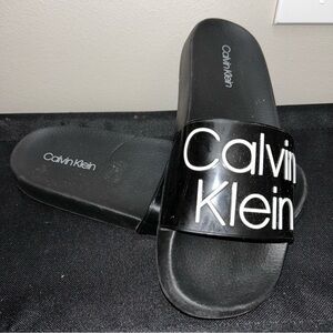 Black Calvin Klein Slides